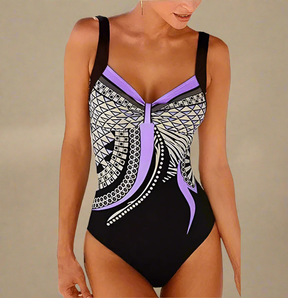 Classic Cutout One Piece Swimsuit for Women - Elegant Minimalist Swimwear for Beach and Pool 5