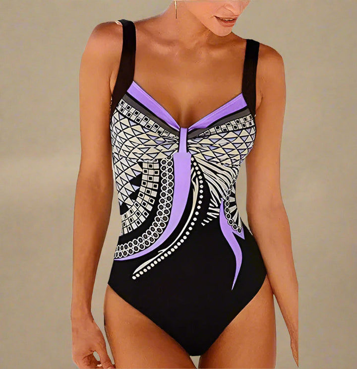 Classic Cutout One Piece Swimsuit for Women - Elegant Minimalist Swimwear for Beach and Pool 5