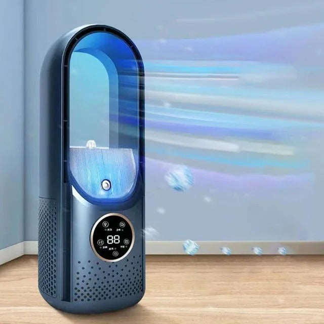 Silent bladeless portable air conditioner for home and office