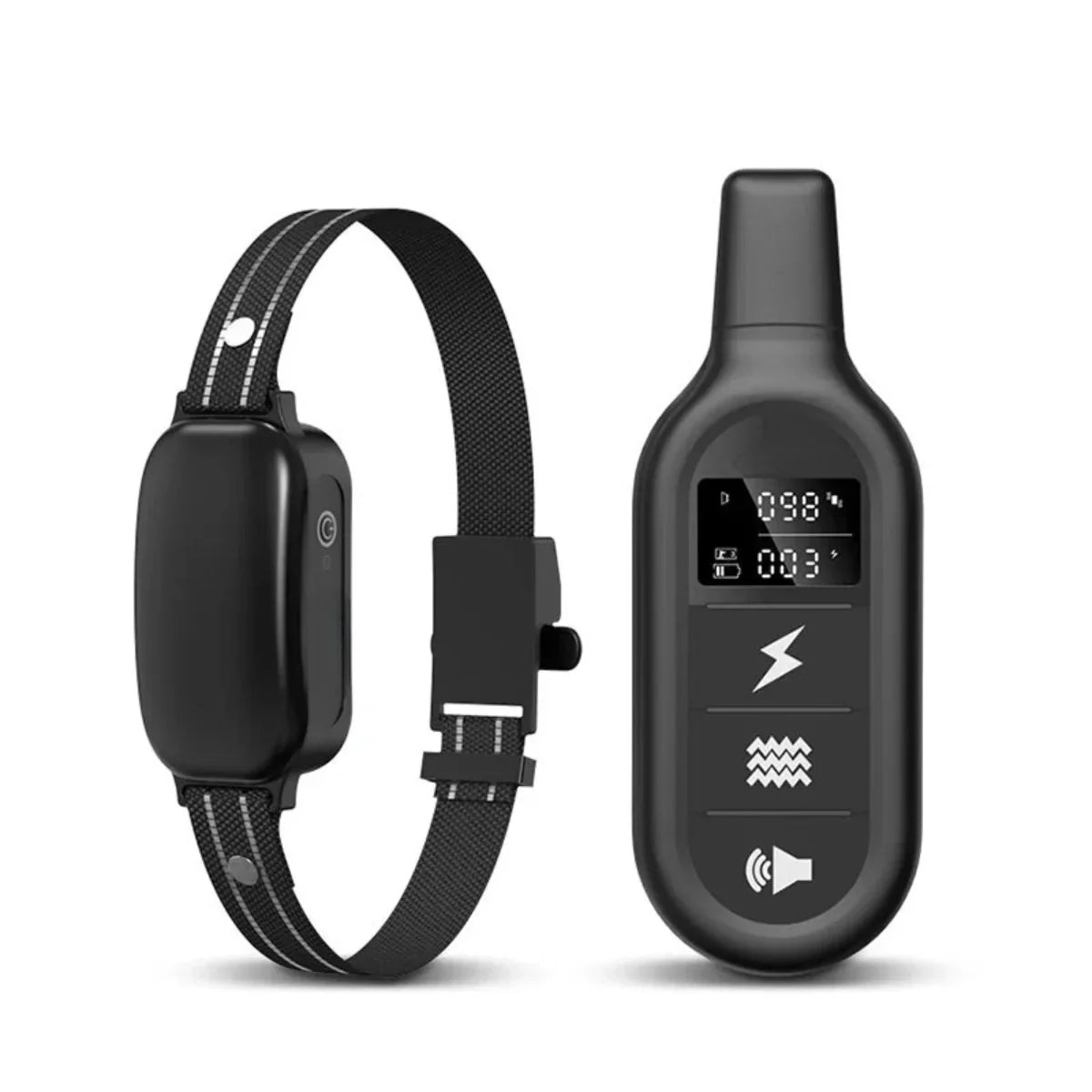 Collier d'entraînement pour chiens électriques avec télécommande, étanche, 16 niveaux de choc réglables, plage de 1000 m, bip et modes de vibration 0