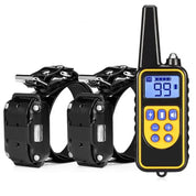 Collier de chien électrique imperméable avec télécommande - rechargeable, réglable pour toutes les tailles, options d'entraînement humain 0