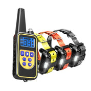 Collier de chien électrique imperméable avec télécommande - rechargeable, réglable pour toutes les tailles, options d'entraînement humain 2