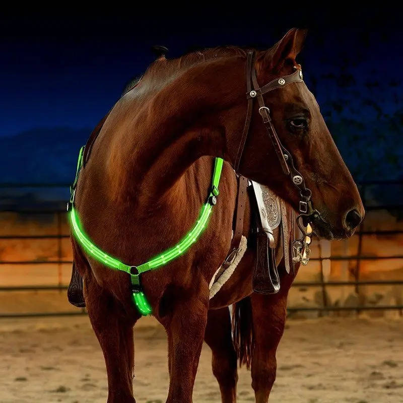 Collier de poitrine LED pour cheval 0