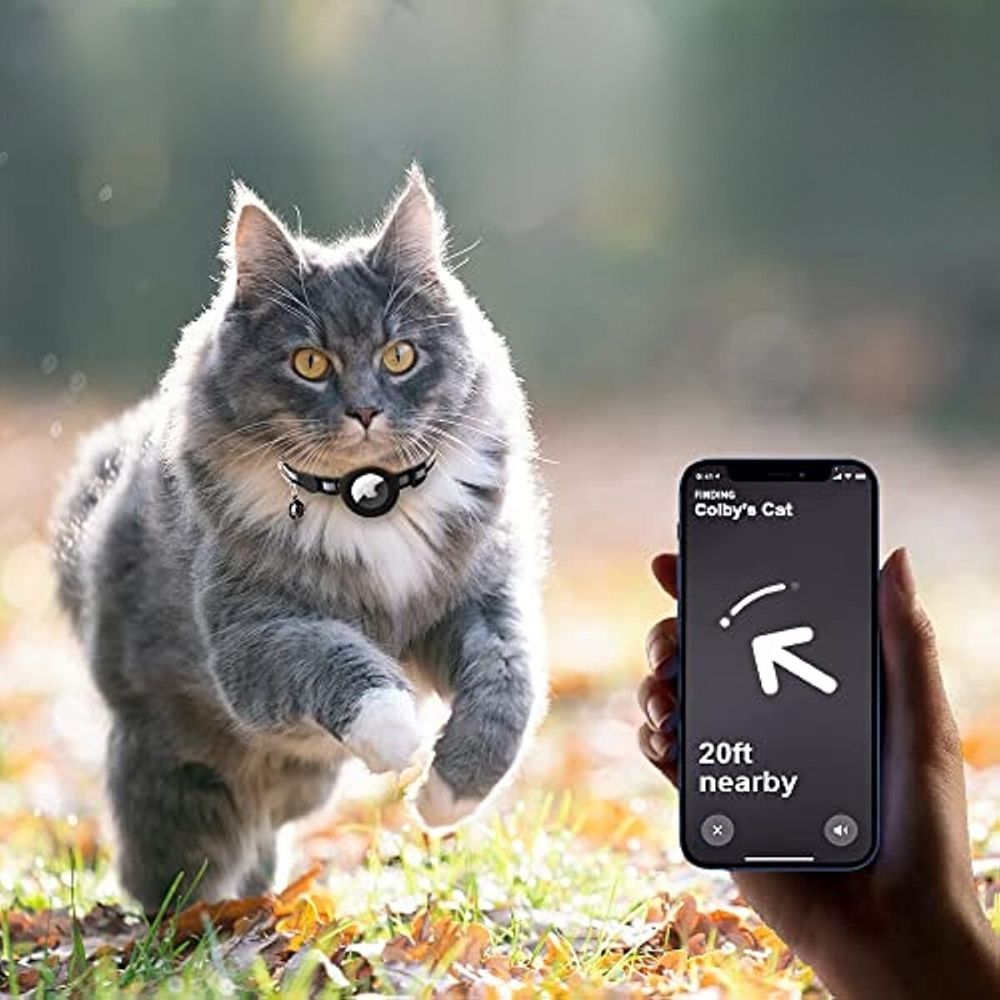 Collier de tracker Cat GPS avec fermeture rapide et conception réfléchissante pour une visibilité nocturne améliorée 1