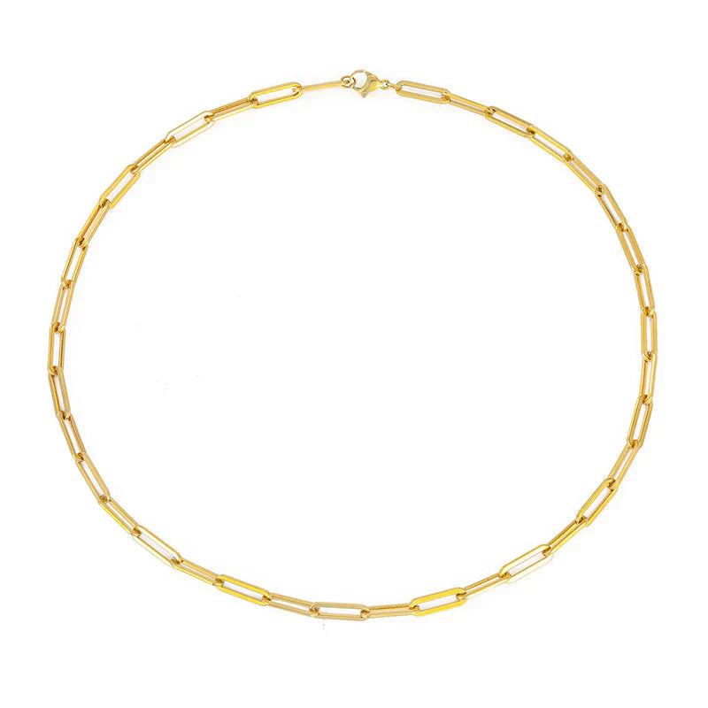 Collier élégant pour femme en or - Bijou raffiné pour toutes les occasions, design classique, 45 cm 0