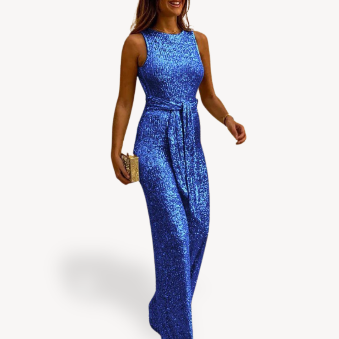 Combinaison de soirée à sequins pour femme | Maxi | Nouvel An 1