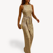 Combinaison de soirée à sequins pour femme | Maxi | Nouvel An 2