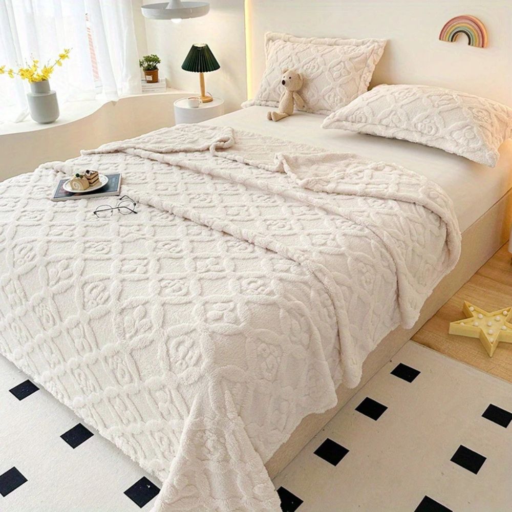 Couette d'hiver avec broderie de feuilles pour le confort et le style en microfibre 5