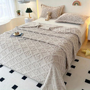 Couette d'hiver avec broderie de feuilles pour le confort et le style en microfibre 6