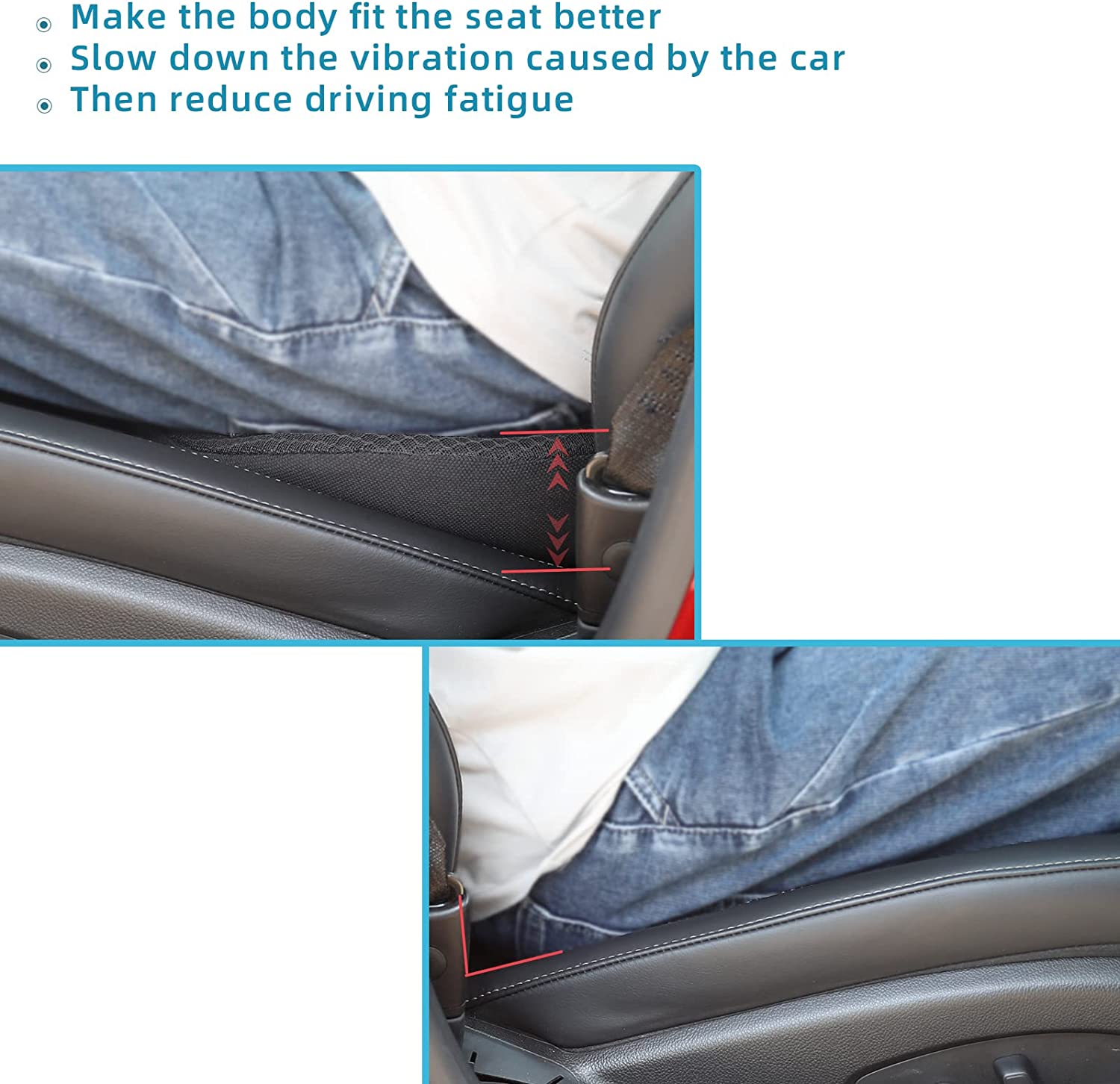 Coussin de siège de rappel de voiture pour adulte 8