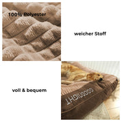 Coussin orthopédique pour chien – Grand panier épais pour chien avec support de cou et housse amovible et lavable 5