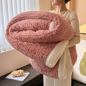 Couverture Sherpa douillette pour femme – Douce et chaude 1