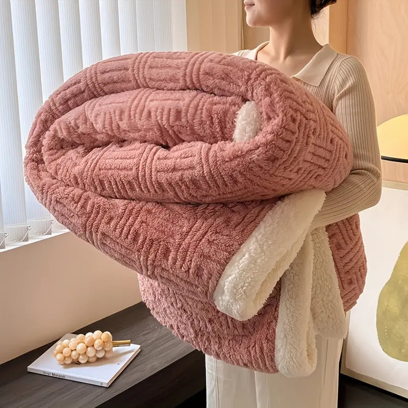 Couverture Sherpa douillette pour femme – Douce et chaude 1