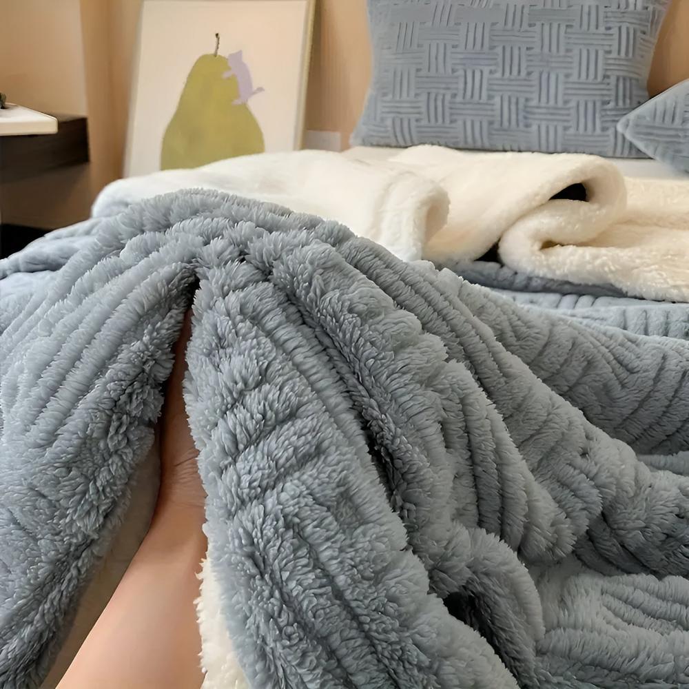Couverture Sherpa douillette pour femme – Douce et chaude 5