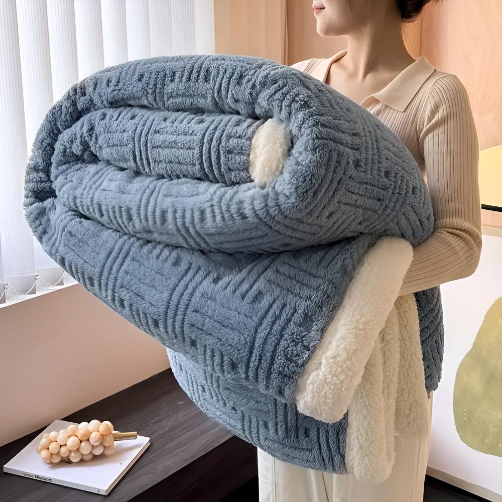 Couverture Sherpa douillette pour femme – Douce et chaude 7