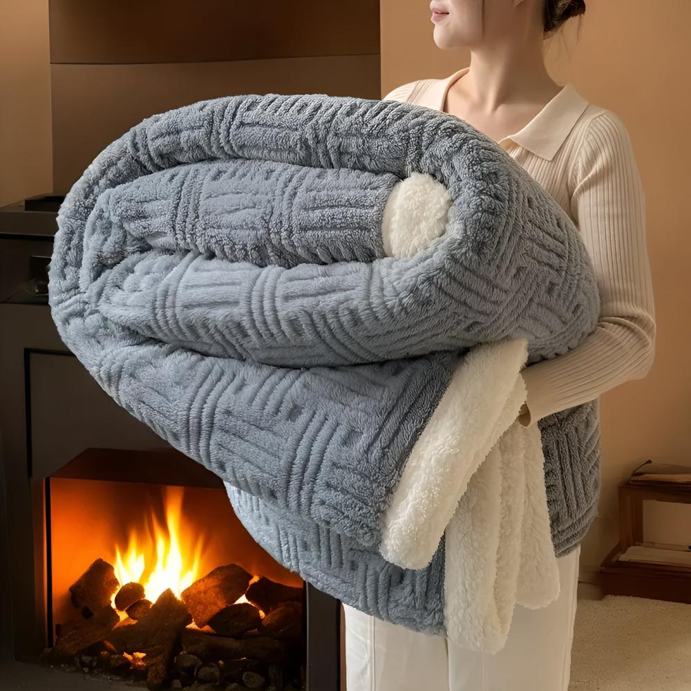 Couverture Sherpa douillette pour femme – Douce et chaude 9