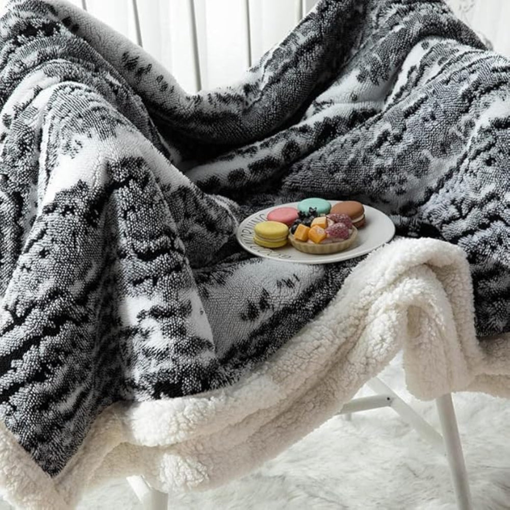 Couverture Sherpa en velours doux pour plus de confort et de chaleur 8