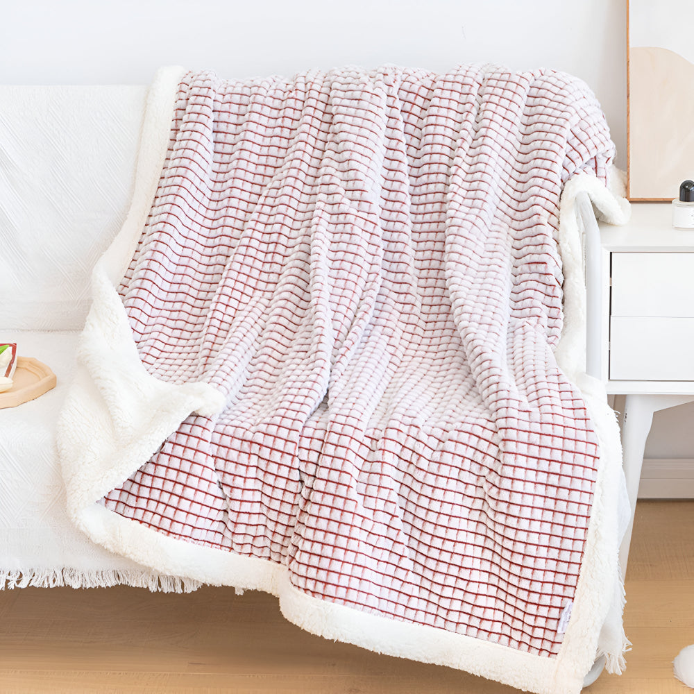 Couverture Sherpa gaufrée douce pour un confort et une chaleur ultimes 10