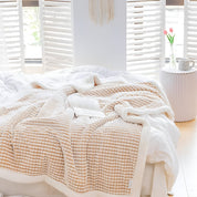 Couverture Sherpa gaufrée douce pour un confort et une chaleur ultimes 5