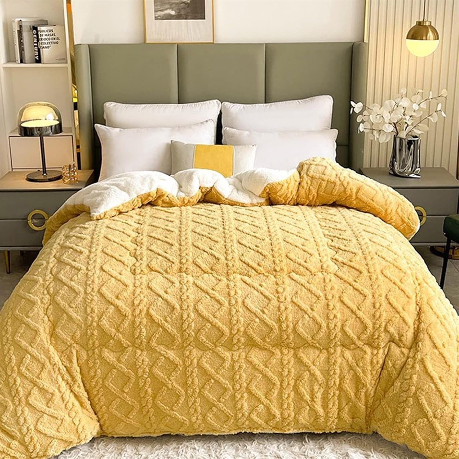 Couverture Sherpa pour le confort et le style hivernaux Matériaux de haute qualité 3