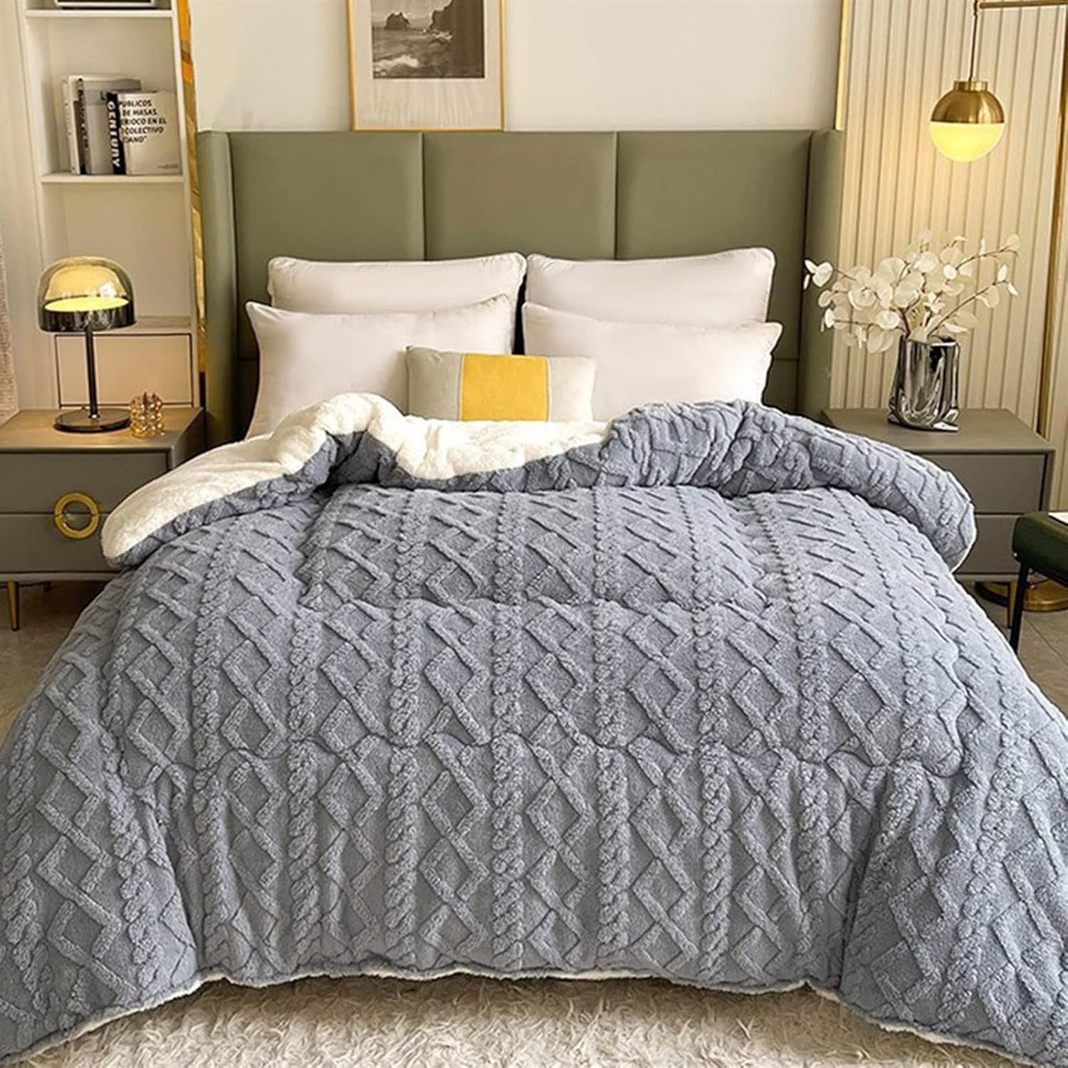 Couverture Sherpa pour le confort et le style hivernaux Matériaux de haute qualité 7