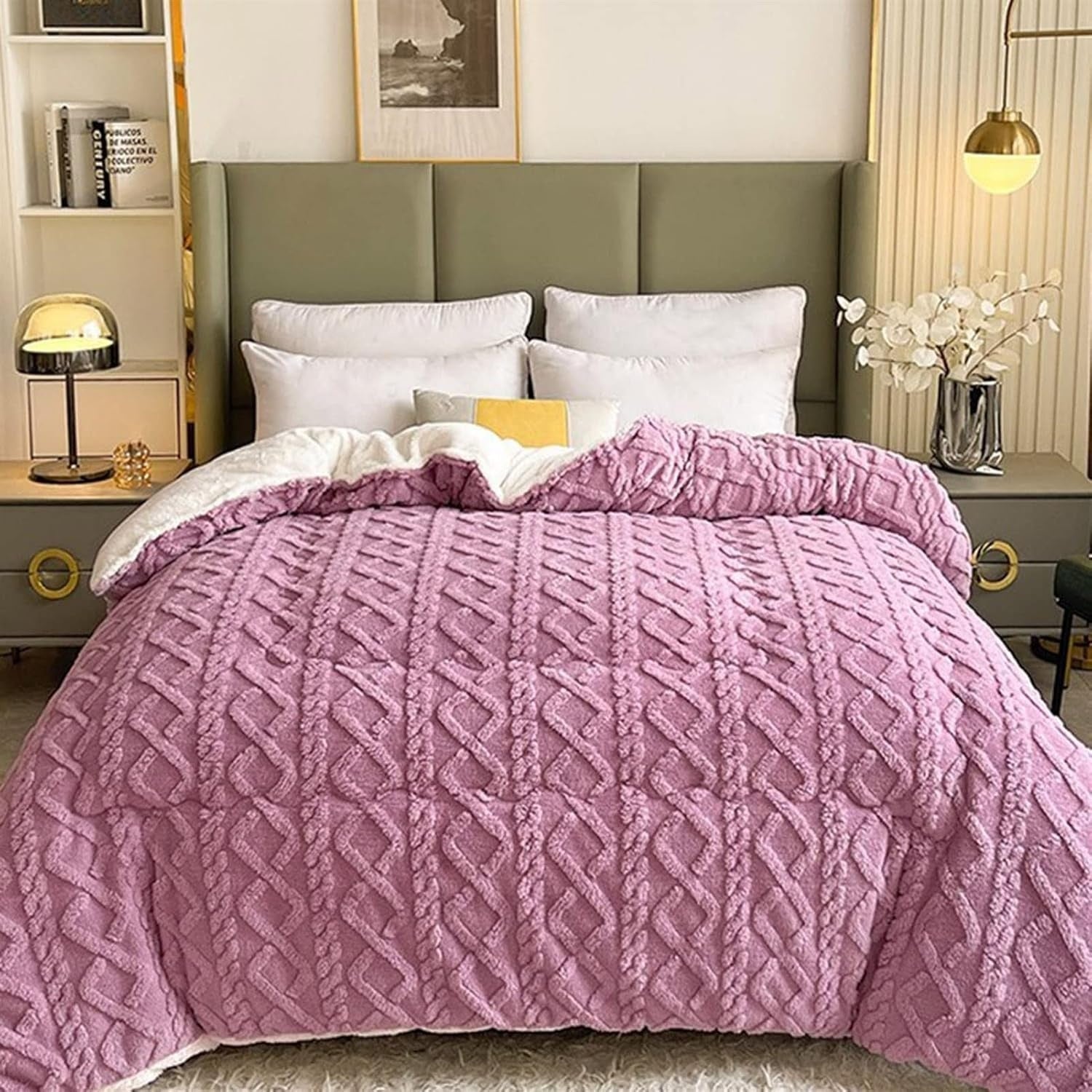 Couverture Sherpa pour le confort et le style hivernaux Matériaux de haute qualité 9