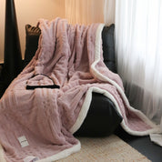 Couverture d'hiver élégante pour adultes en microfibre douce 1