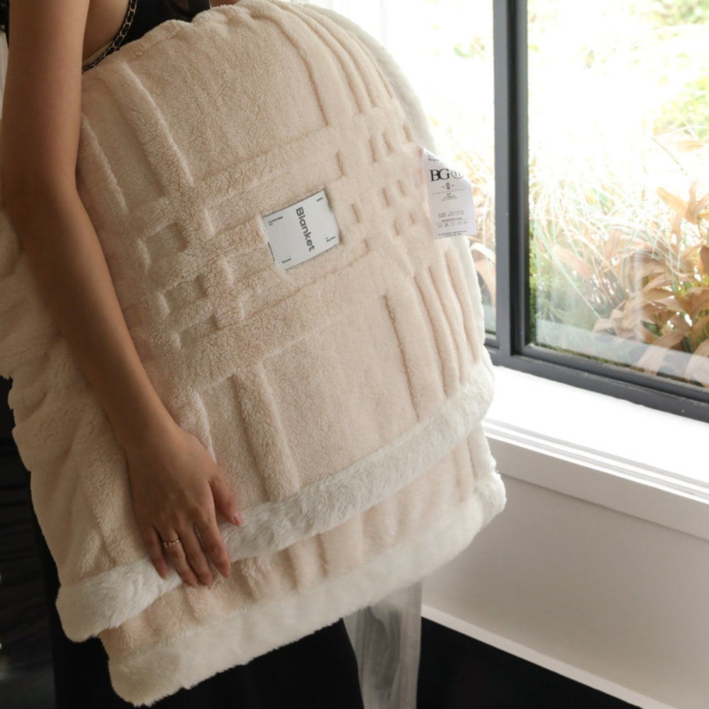 Couverture d'hiver élégante pour adultes en microfibre douce 6