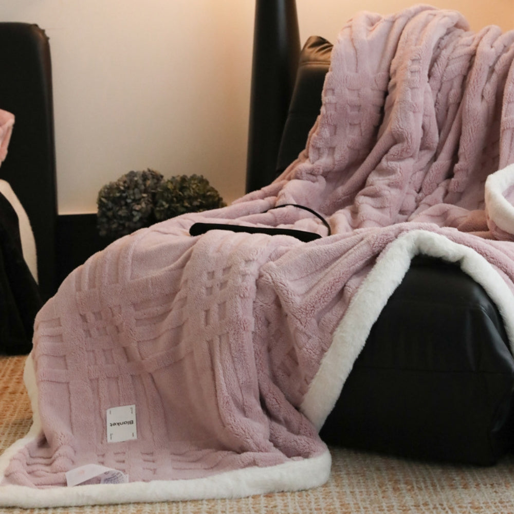 Couverture d'hiver élégante pour adultes en microfibre douce 7