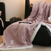 Couverture d'hiver élégante pour adultes en microfibre douce 7