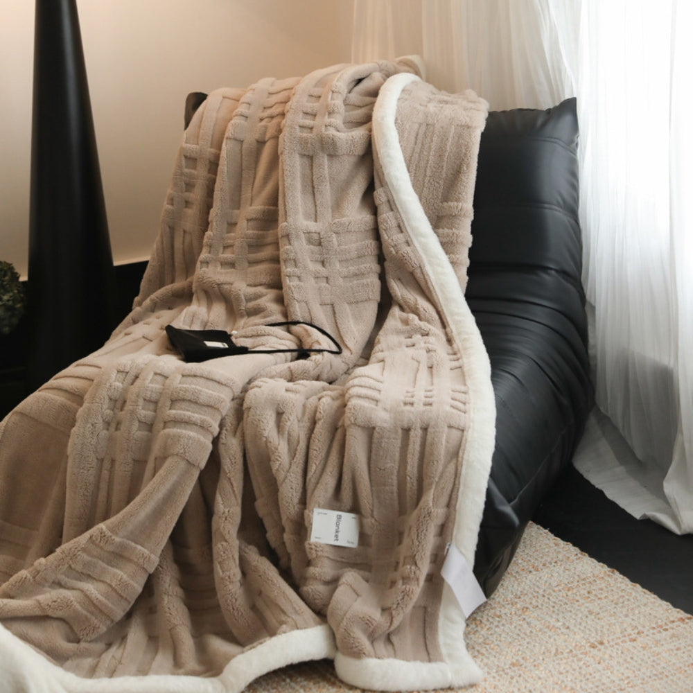 Couverture d'hiver élégante pour adultes en microfibre douce 8