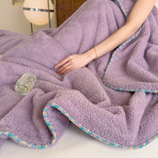 Couverture d'hiver pour femmes et hommes en matière bouclée douce 3