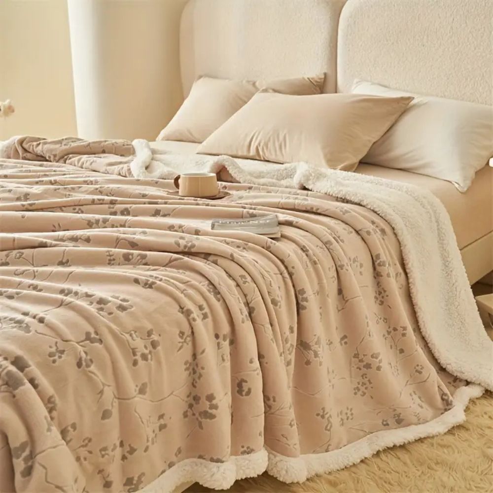 Couverture de jardin d'hiver confortable pour la maison en microfibre 1