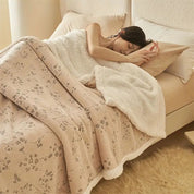Couverture de jardin d'hiver confortable pour la maison en microfibre 3