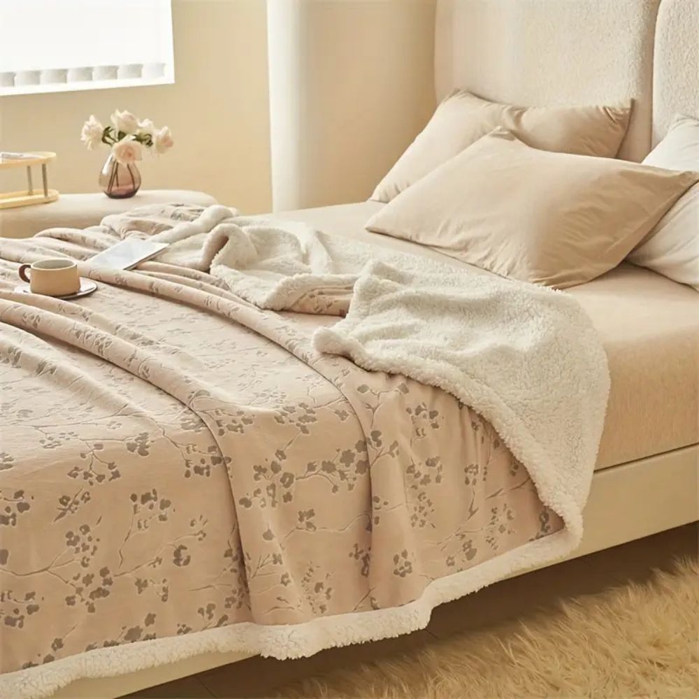 Couverture de jardin d'hiver confortable pour la maison en microfibre 4