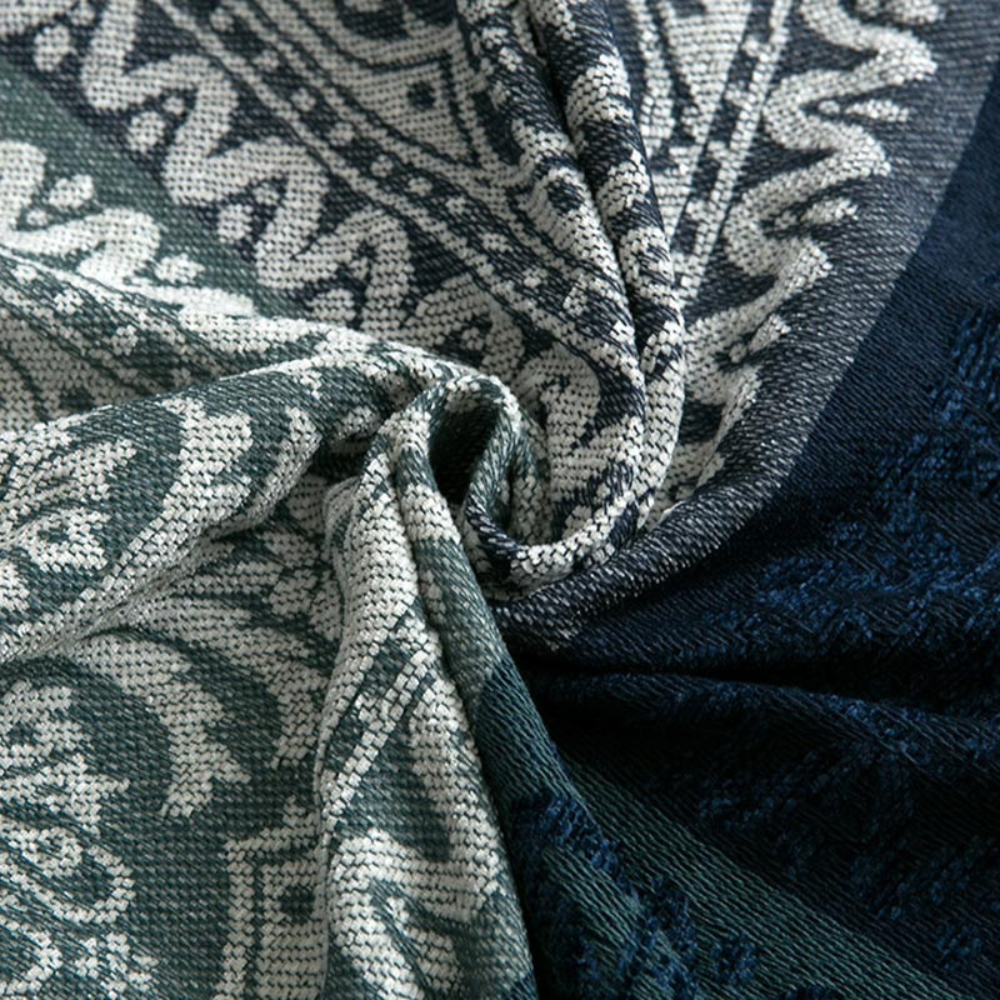 Couverture douillette à franges pour la maison 100% chenille Design bohème 7