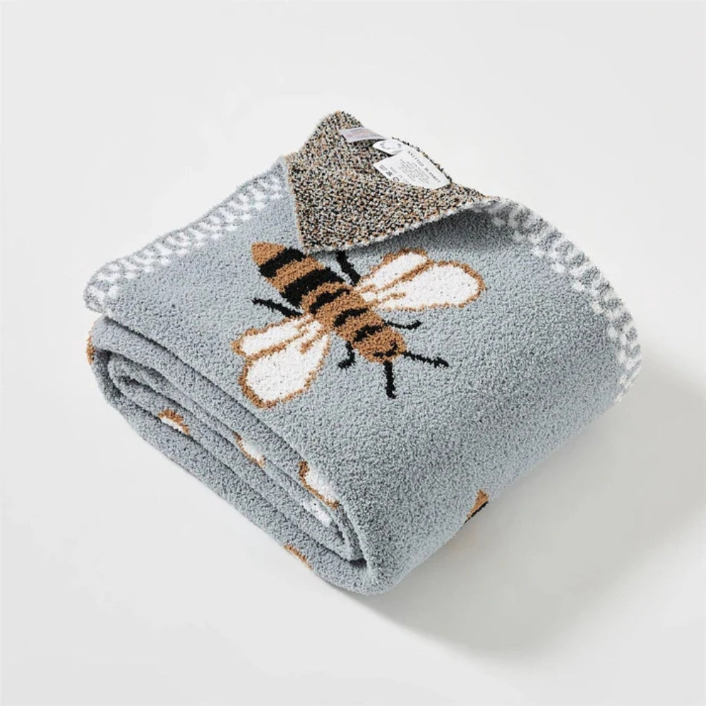 Couverture douillette avec motif d'abeille pour plus de confort et de style 5
