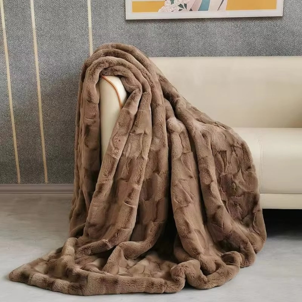 Couverture douillette en fausse fourrure pour un confort et une chaleur ultimes 0