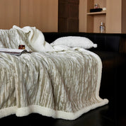 Couverture douillette en polaire berbère de haute qualité pour femmes et hommes avec un élégant aspect écorce 6