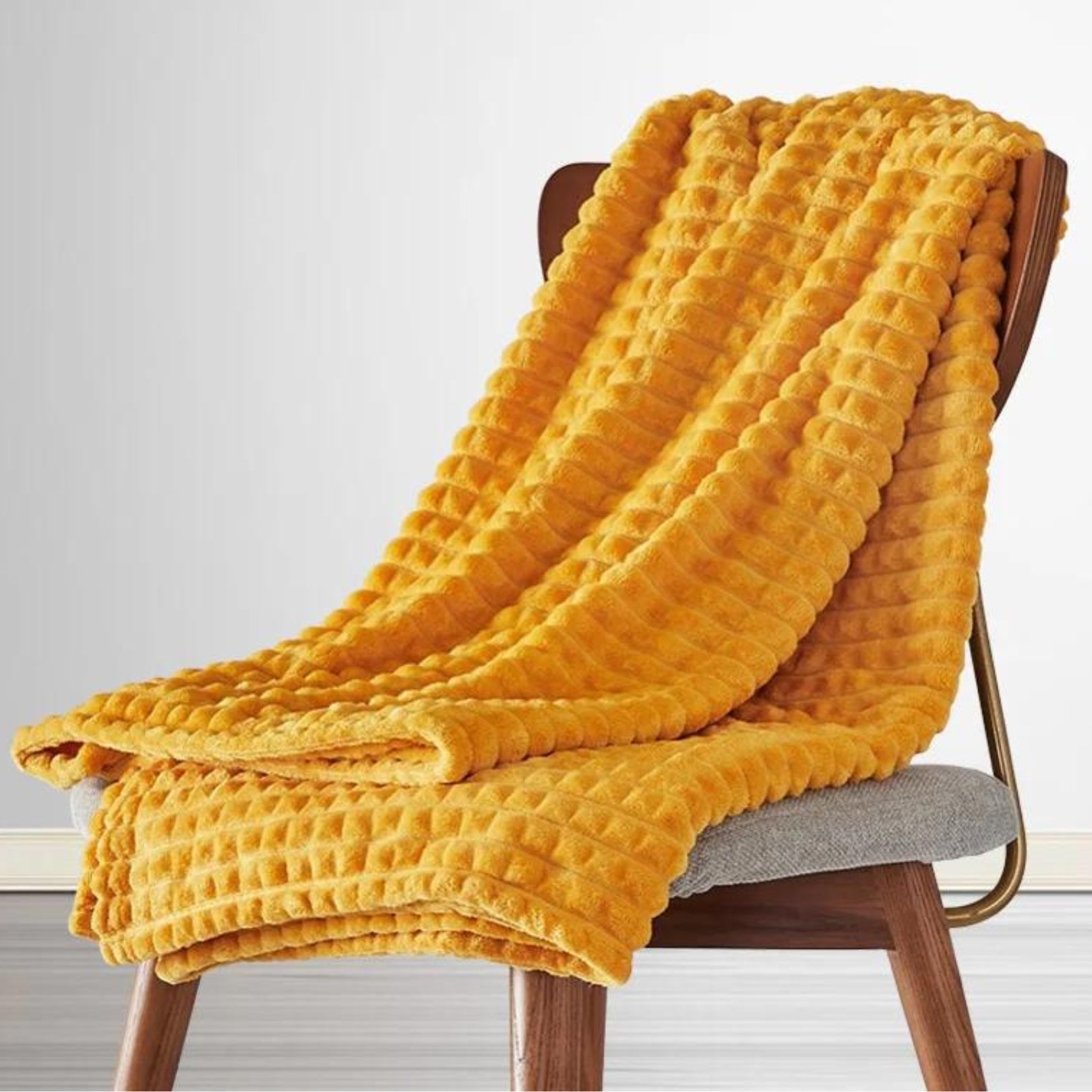 Couverture douillette pour adulte ultra-douce 150x200 cm polaire grise 2