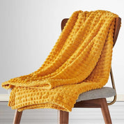 Couverture douillette pour adulte ultra-douce 150x200 cm polaire grise 2