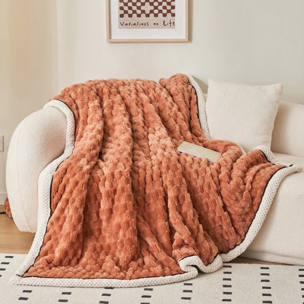 Couverture douillette pour adultes en polaire Sherpa douce et respirante 150x200 cm 1