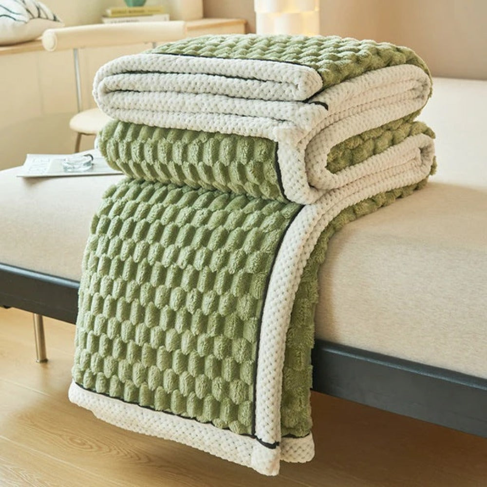Couverture douillette pour adultes en polaire Sherpa douce et respirante 150x200 cm 10