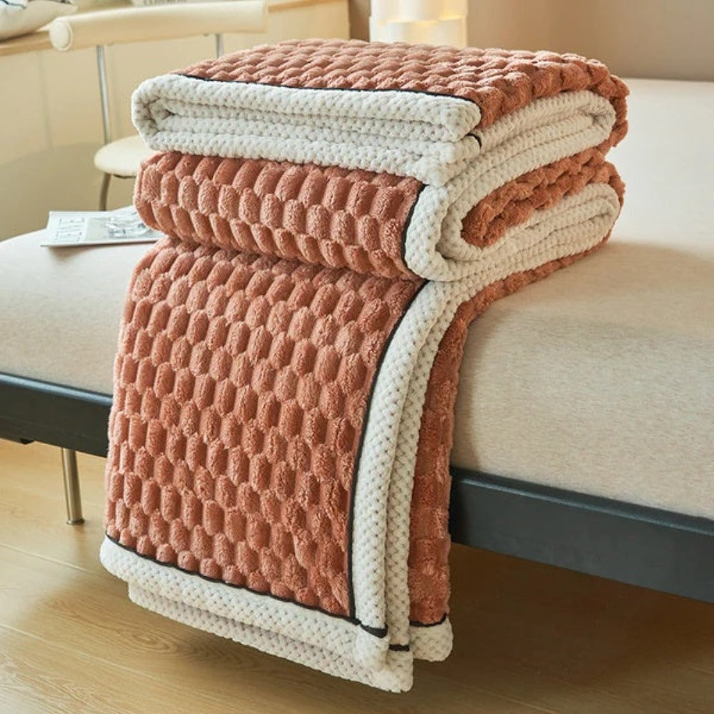 Couverture douillette pour adultes en polaire Sherpa douce et respirante 150x200 cm 2