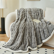 Couverture douillette pour adultes en polaire Sherpa douce et respirante 150x200 cm 3