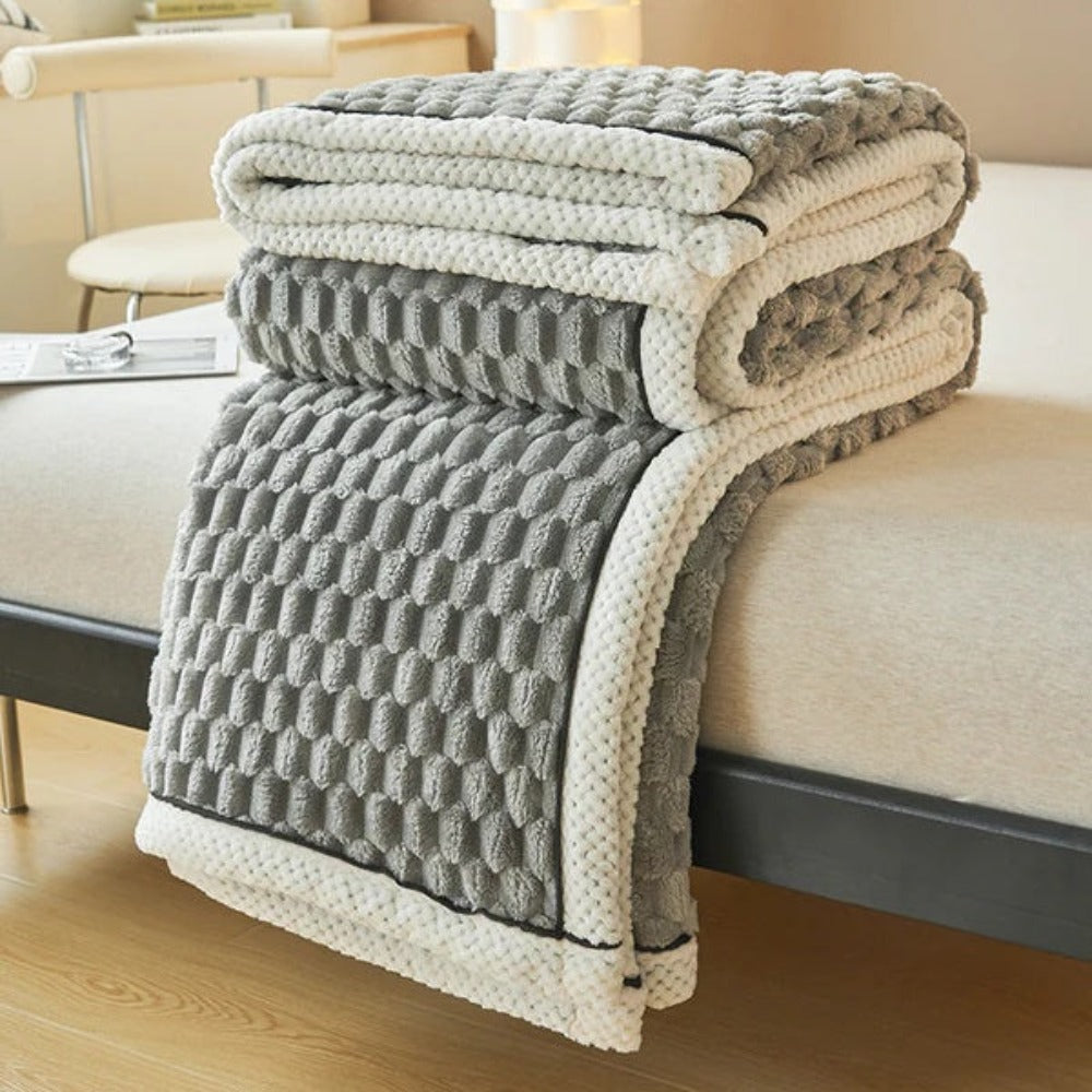 Couverture douillette pour adultes en polaire Sherpa douce et respirante 150x200 cm 4