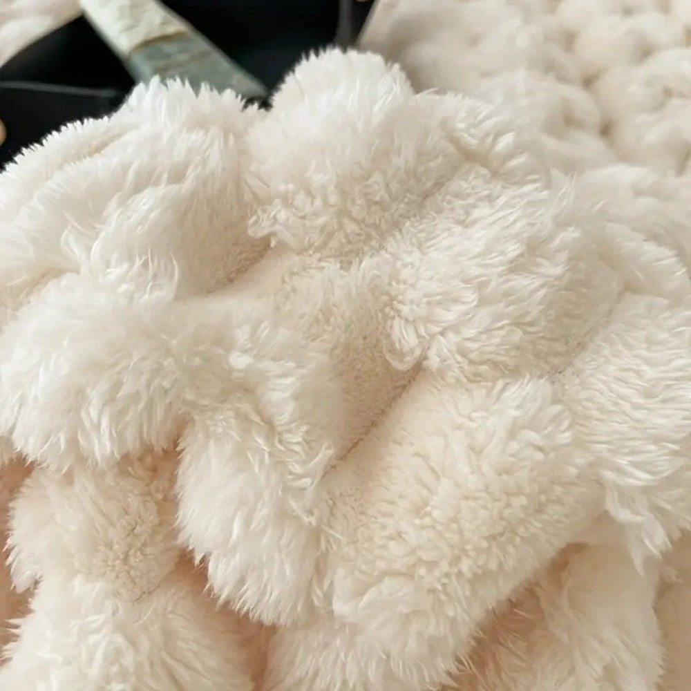 Couverture douillette pour adultes en polaire Sherpa douce et respirante 150x200 cm 5