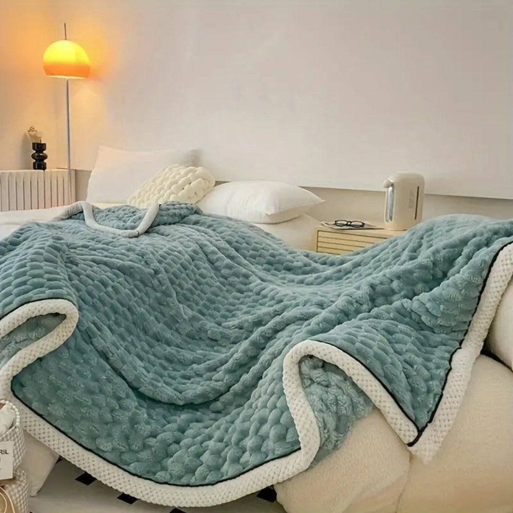 Couverture douillette pour adultes en polaire Sherpa douce et respirante 150x200 cm 6