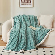 Couverture douillette pour adultes en polaire Sherpa douce et respirante 150x200 cm 7