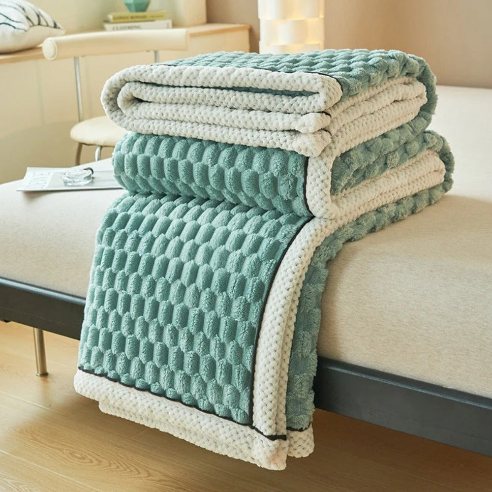 Couverture douillette pour adultes en polaire Sherpa douce et respirante 150x200 cm 8